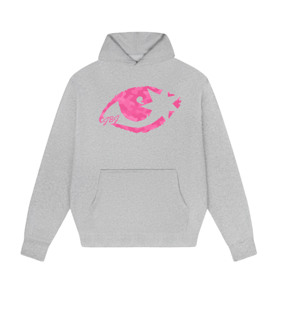 EYE CAMO HOODIE PINK